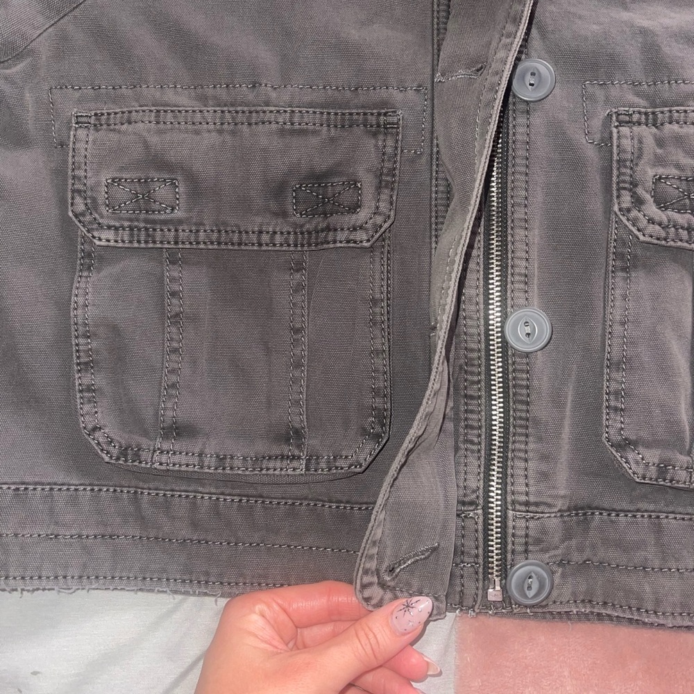 Grey Utility Jacket - Picture 3 of 4